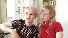 Blonde Babe Vicky Gives Natalia Will not hear of First Lesbian Bondage Experience